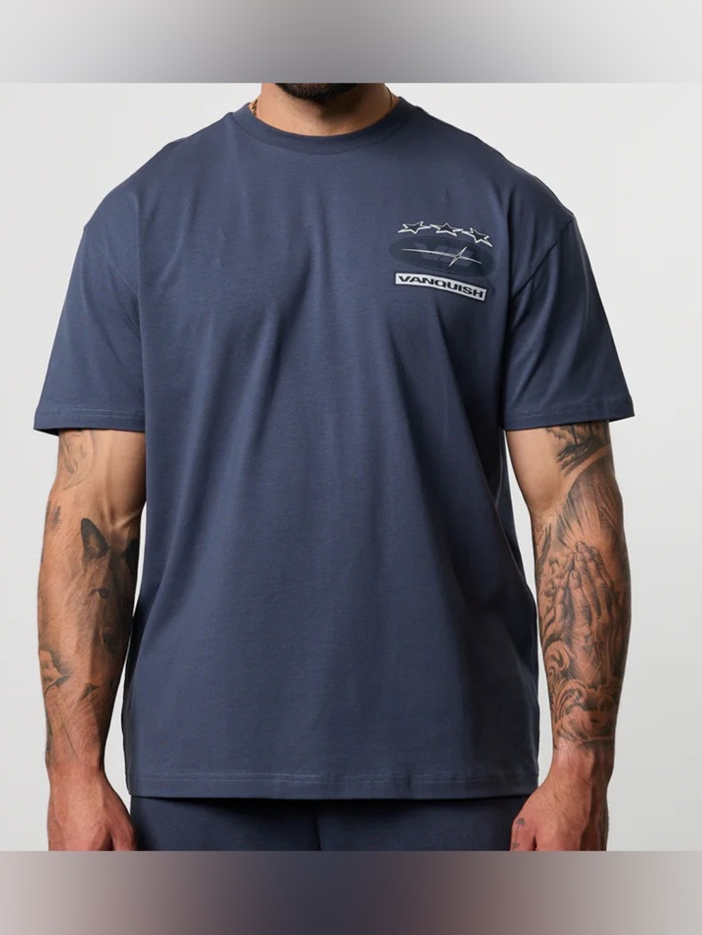 Vanquish POWERLINE DUSK BLUE OVERSIZED T-SHIRT